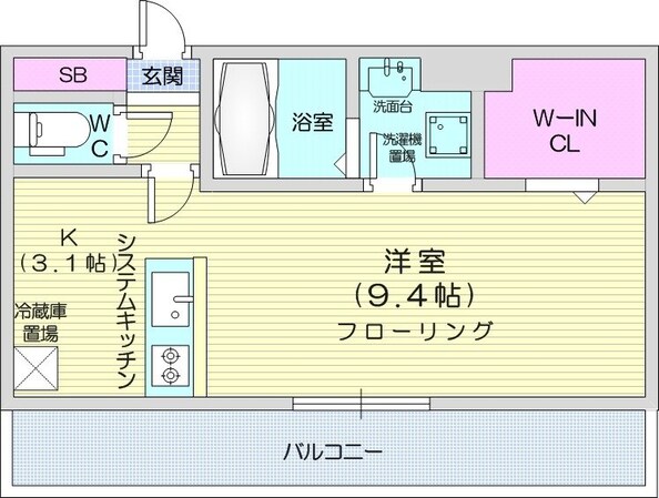 平岸駅 徒歩4分 2階の物件間取画像